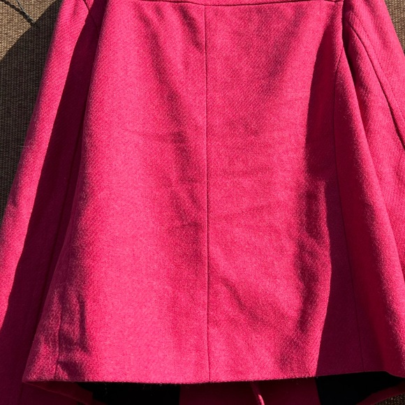 Vintage Merona Pea Coat Wool Blend Pea Coat Jacket Hot Pink 2XL - Picture 8 of 10
